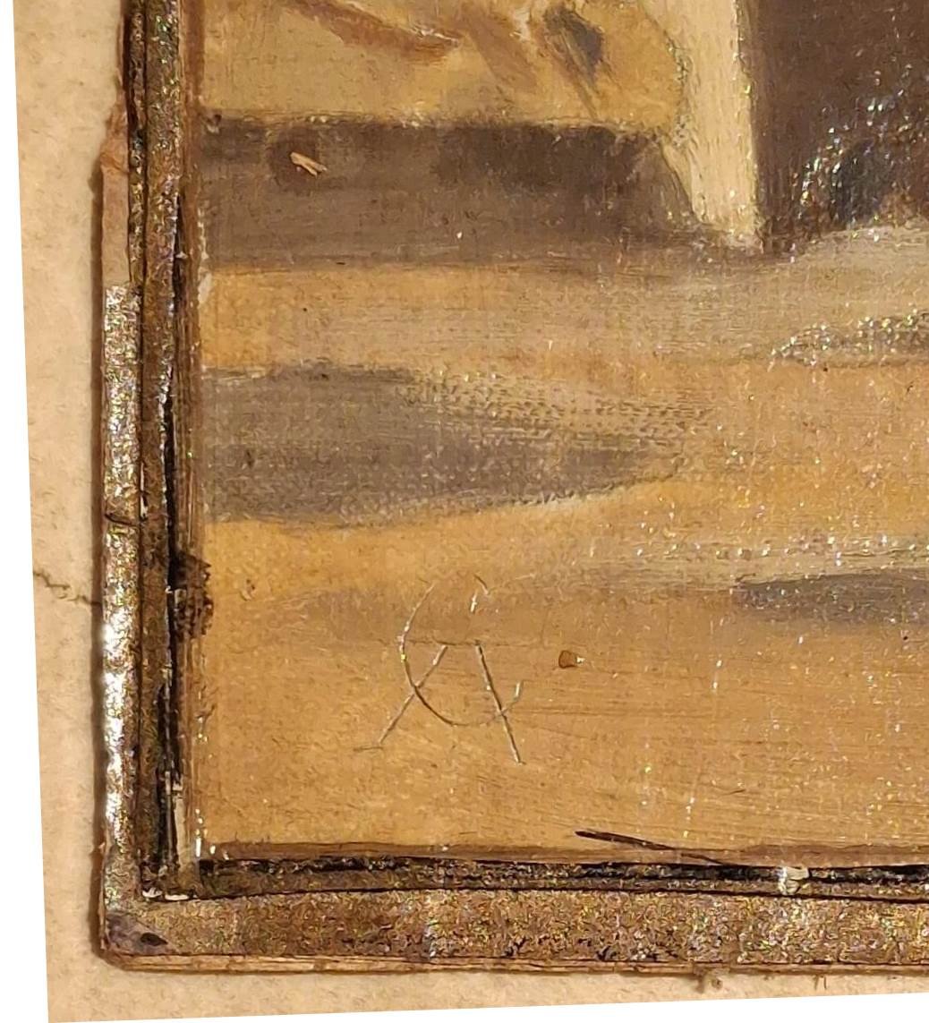 Henri Dutzschold - Oil On Paper - Orientalist Landscape - Signed - A Pupil Of Gerome-photo-3