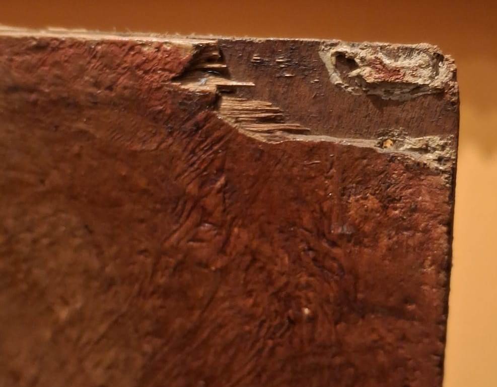 Nature morte, début du XXe siècle, huile sur panneau-photo-4