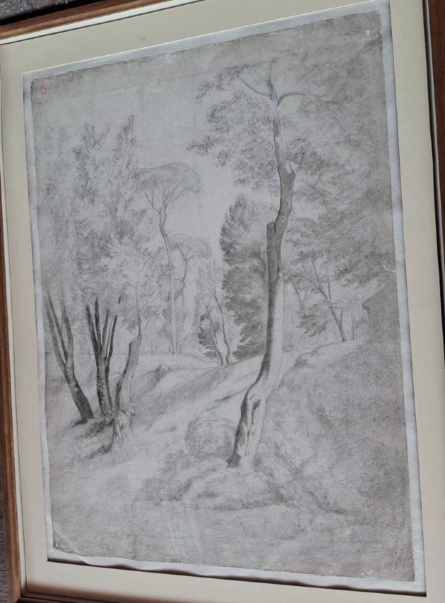 JEAN ACHILLE BENOUVILLE - DESSIN - PAYSAGE -ITALIE -photo-4