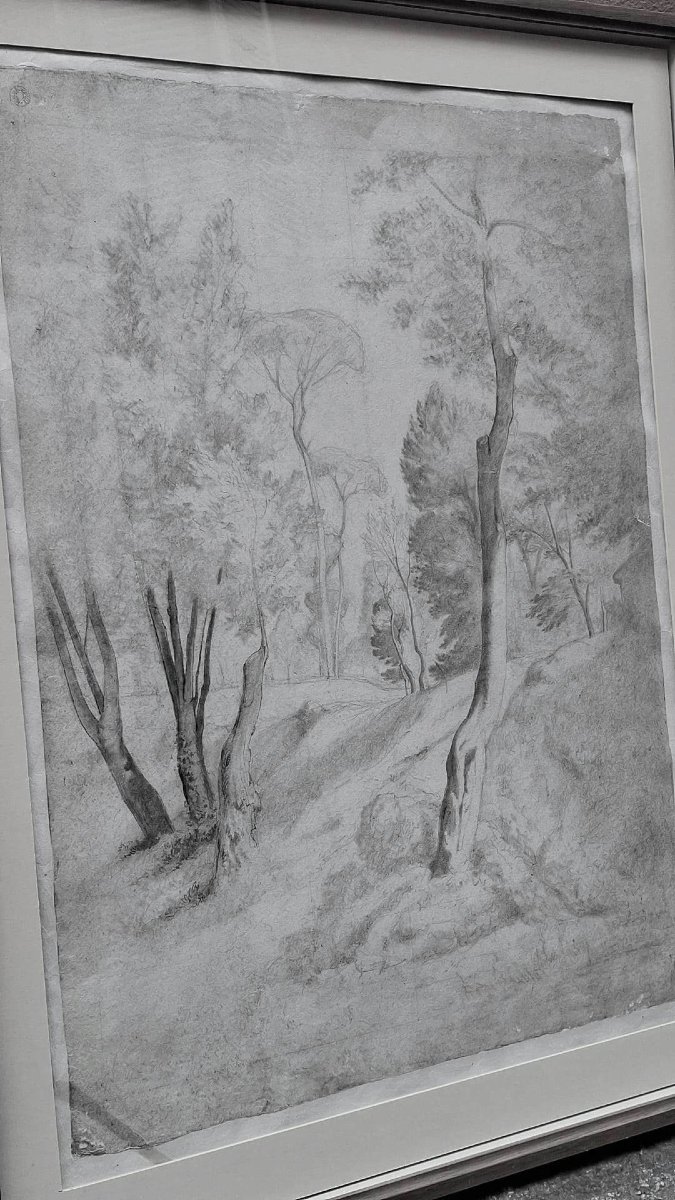JEAN ACHILLE BENOUVILLE - DESSIN - PAYSAGE -ITALIE -photo-5