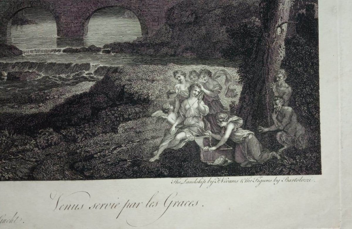 Francesco Bartolozzi (after Pierre Patel)  - Venus Adorned By The Graces  - Engraving-photo-1