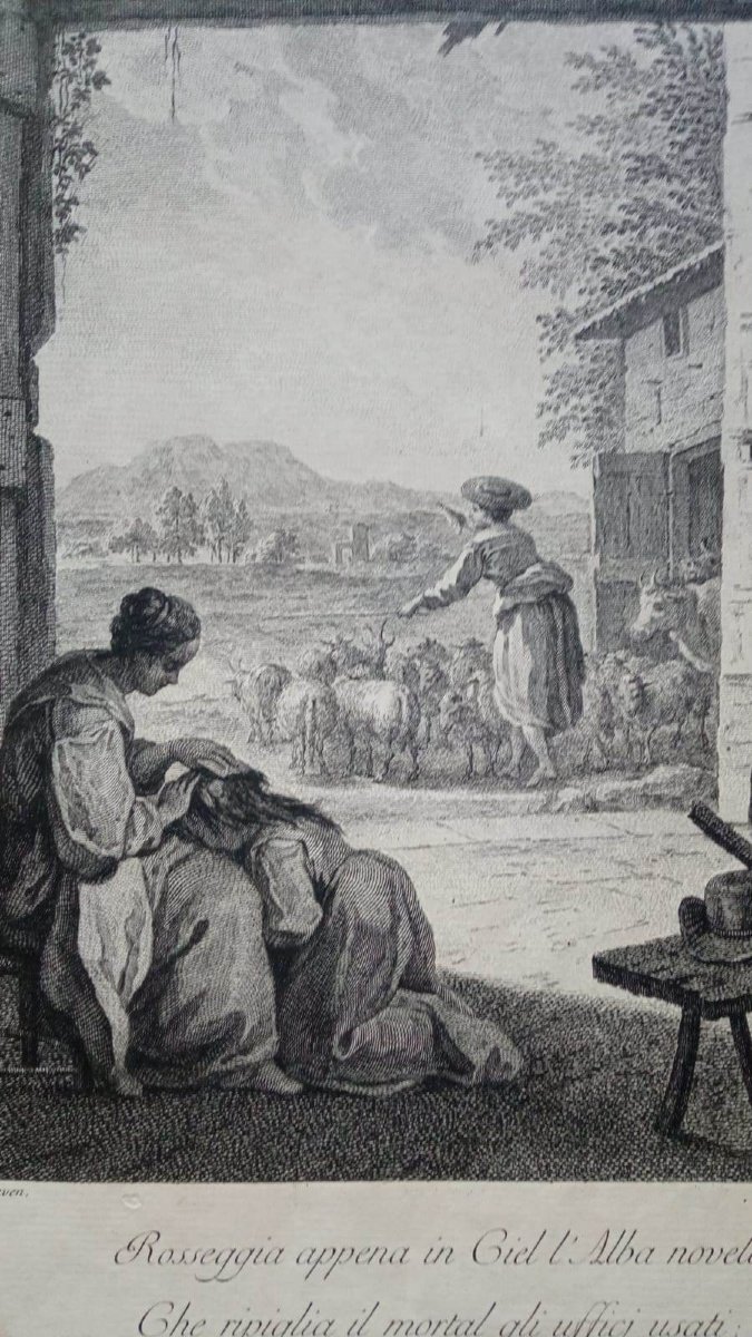 Francesco Bartolozzi - Zocchi - Wagner - Incisione Acquaforte e bulino - Le Matin-photo-2