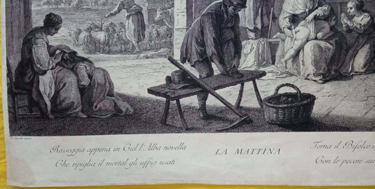 Francesco Bartolozzi - Zocchi - Wagner - Incisione Acquaforte e bulino - Le Matin-photo-4