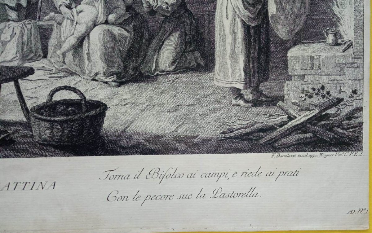 Francesco Bartolozzi - Zocchi - Wagner - Incisione Acquaforte e bulino - Le Matin-photo-1