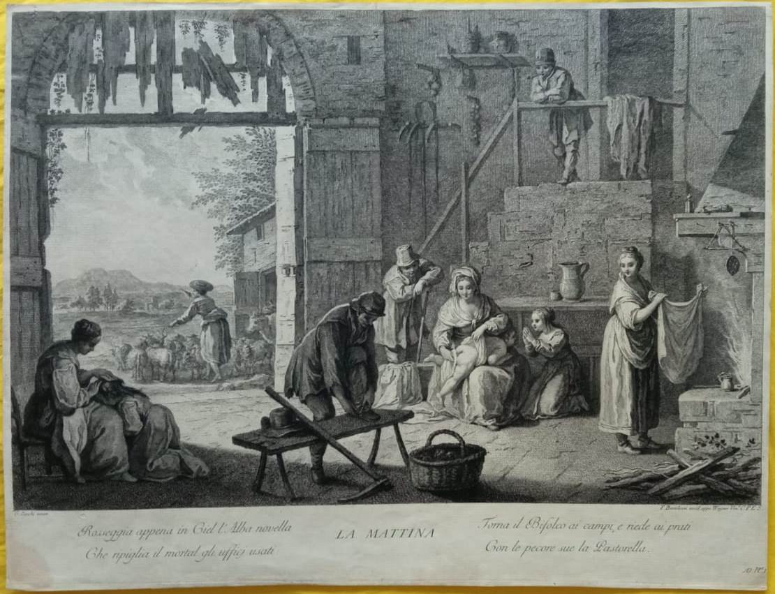 Francesco Bartolozzi - Zocchi - Wagner - Incisione Acquaforte e bulino - Le Matin