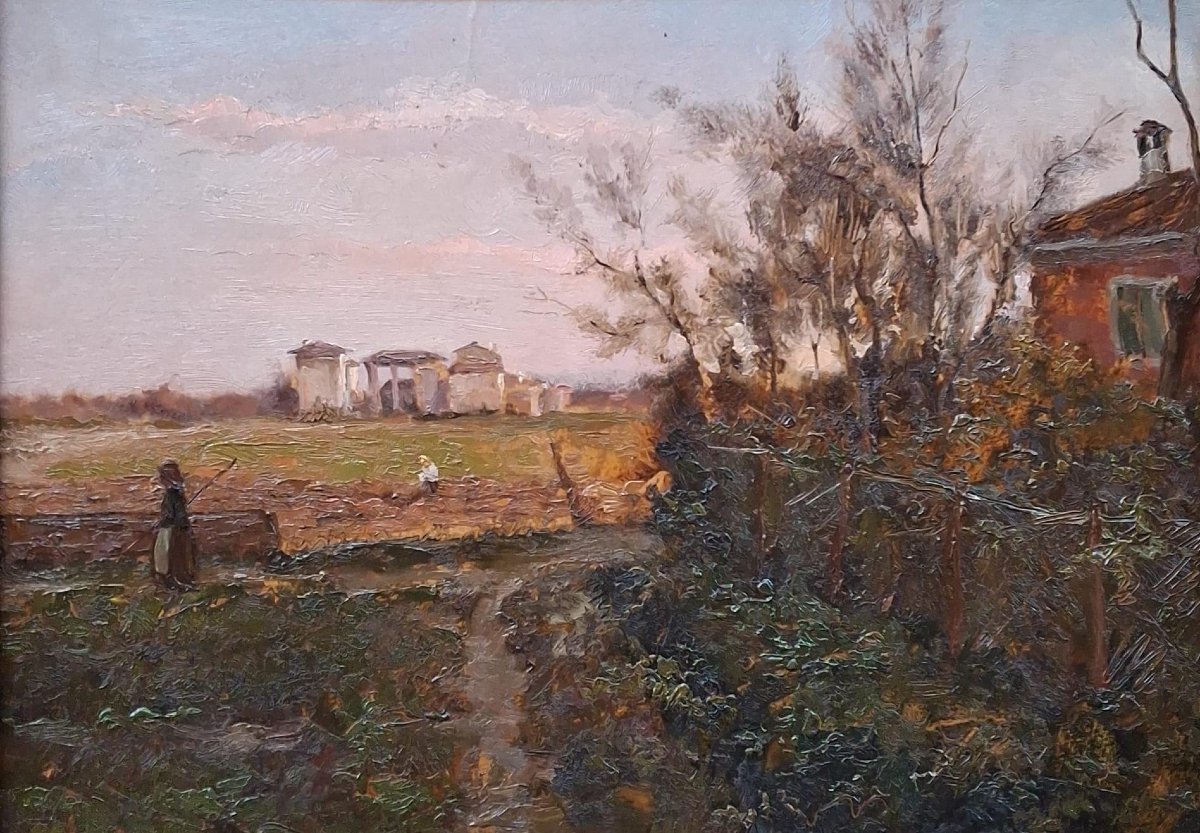 Nino Bertocchi - Paysage animé -Debut XXe - Cadre-photo-2