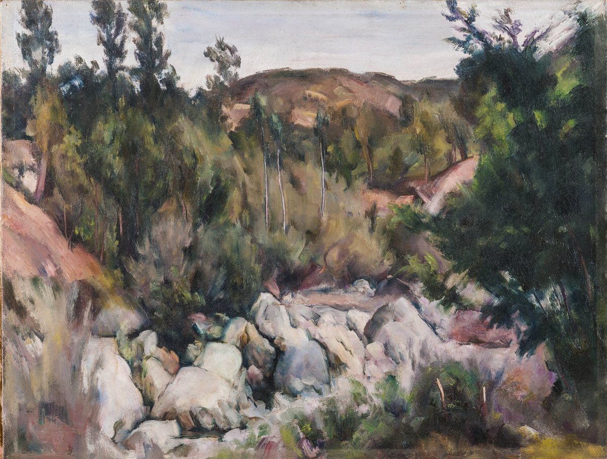 Nino Bertocchi - Apennine Landscape - Oil On Canvas, Circa 1940