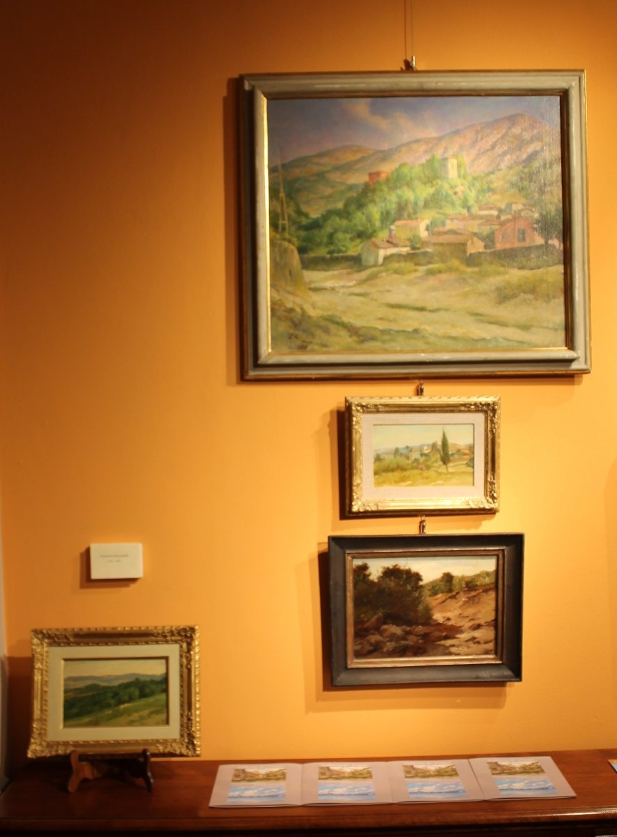 Ferruccio Giacomelli - Paysage des Apennins - Huile - Signé-photo-3