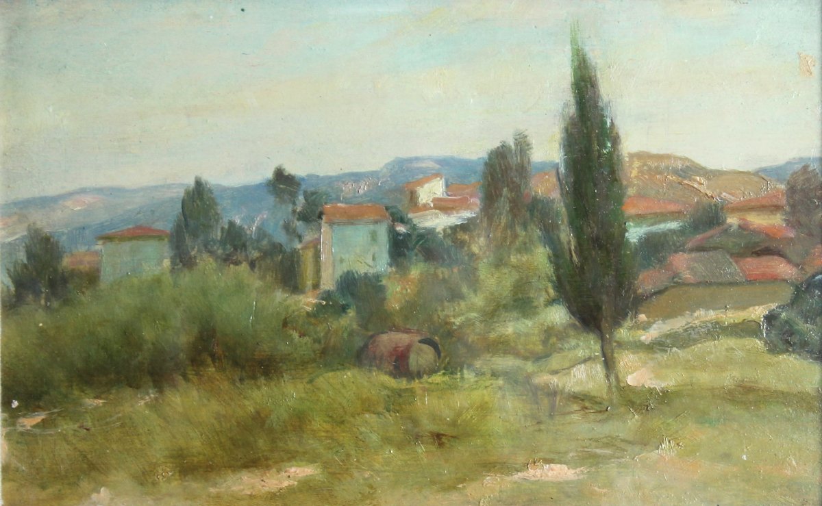 Ferruccio Giacomelli - Paysage des Apennins - Huile - Signé