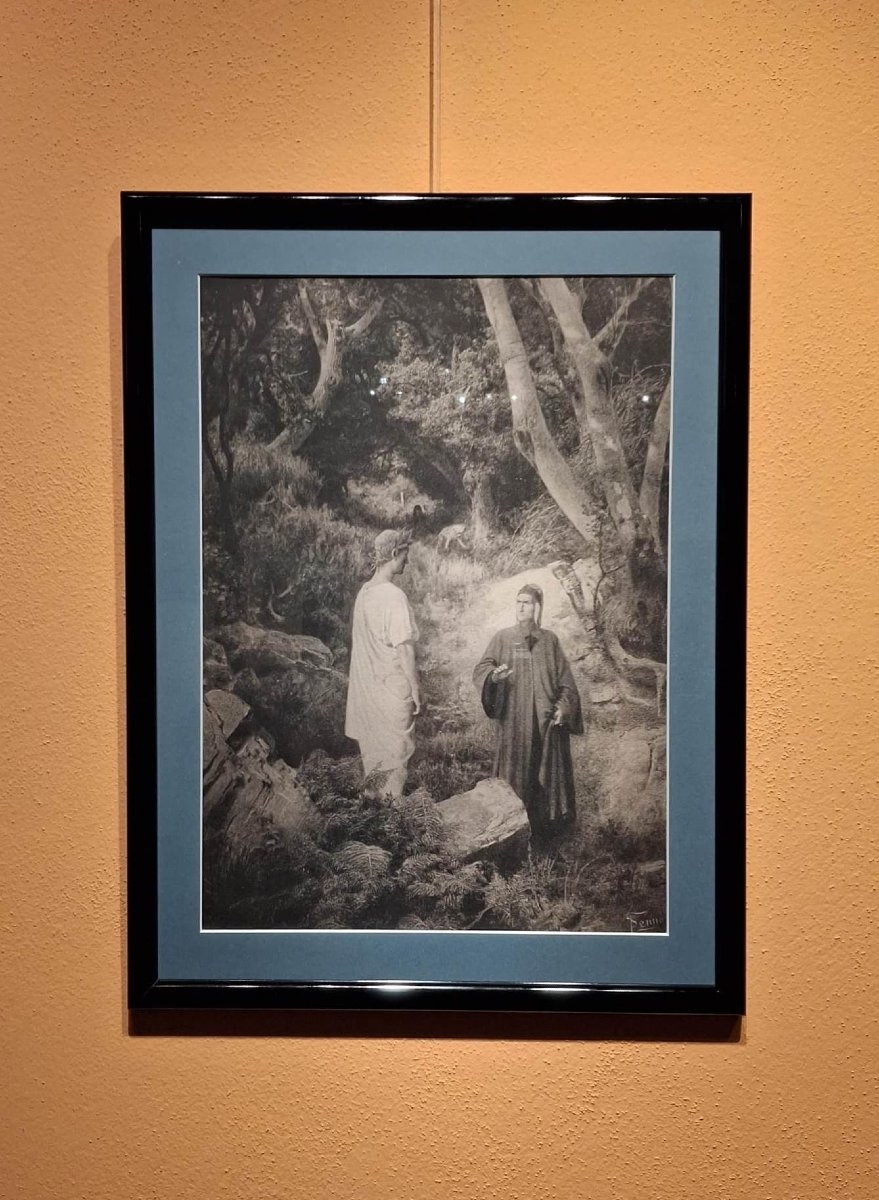 The Divine Comedy - Inferno - Canto I - Dante Alighieri - Alinari 1902 Dante Meets Virgil