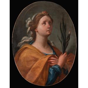 Giuseppe Varotti - Bologne - Huile sur toile - Sainte Apollonia - Cadre d’origine