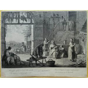 Francesco Bartolozzi - G. Zocchi - Wagner - La Mattina - Engraving