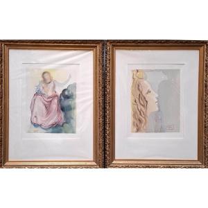Salvador Dalí - La Divine Comédie - Paradis - Gravure sur bois originale signée
