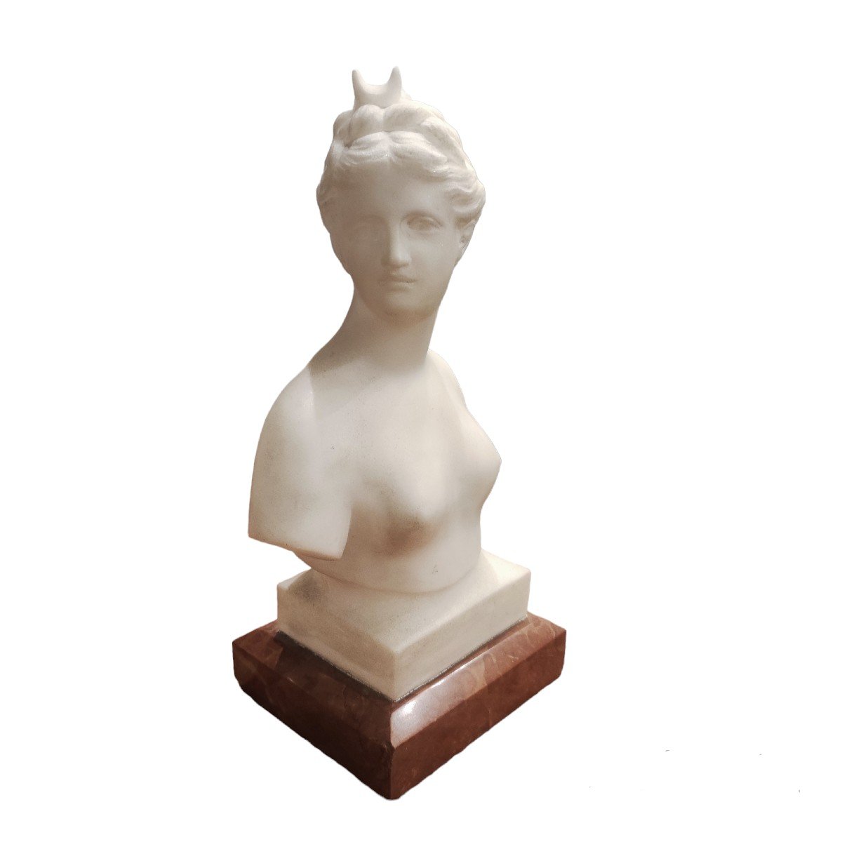 Bust Of Diana Of Versailles , Sculpture Marble France XIXth Century -photo-2