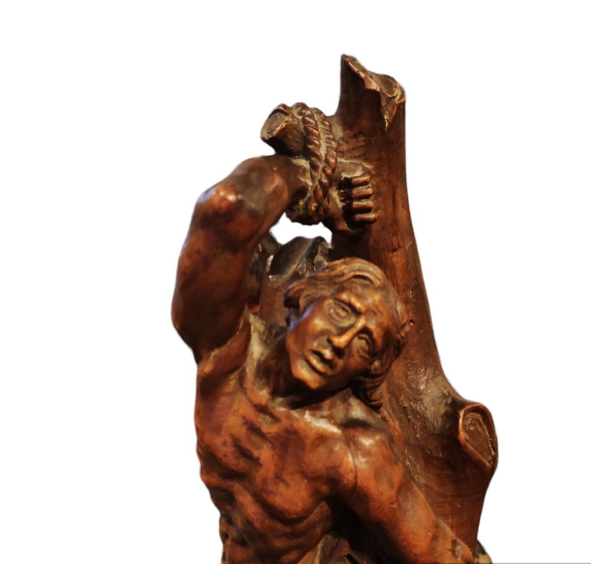 Saint Sebastian , Wood Sculpture, , Germany Or Tyrol XVIIIth Century-photo-3