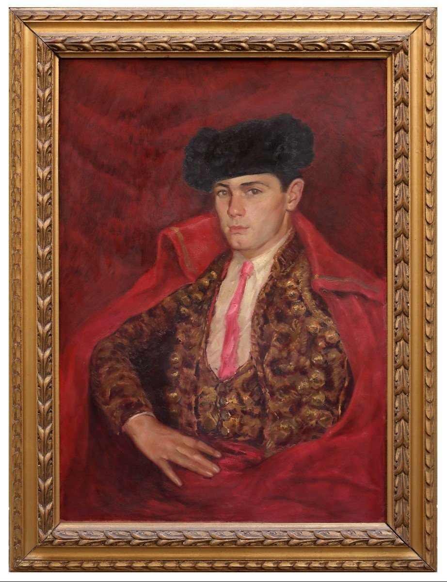 Portrait De Torero, Tableau , Par I. Giannacini,  Italie Debut XXème Siècle 