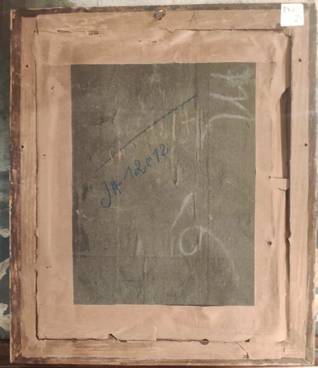Paire De Sous Verres Avec Ruines Et Personnages, Venice Italie XVIIIème Siècle -photo-2