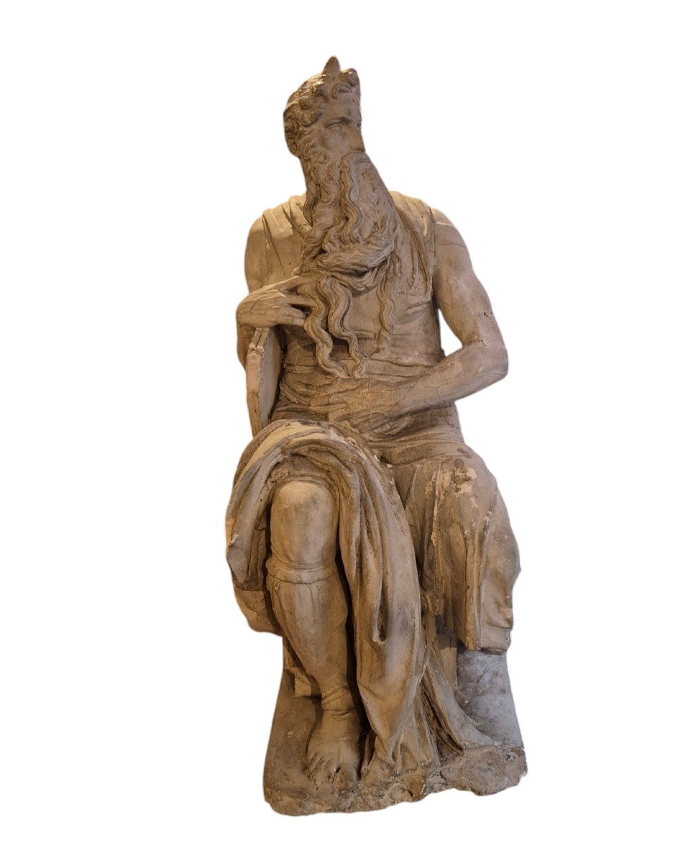 Moses, Sculpture  Plaster , Italy XIXth Century 