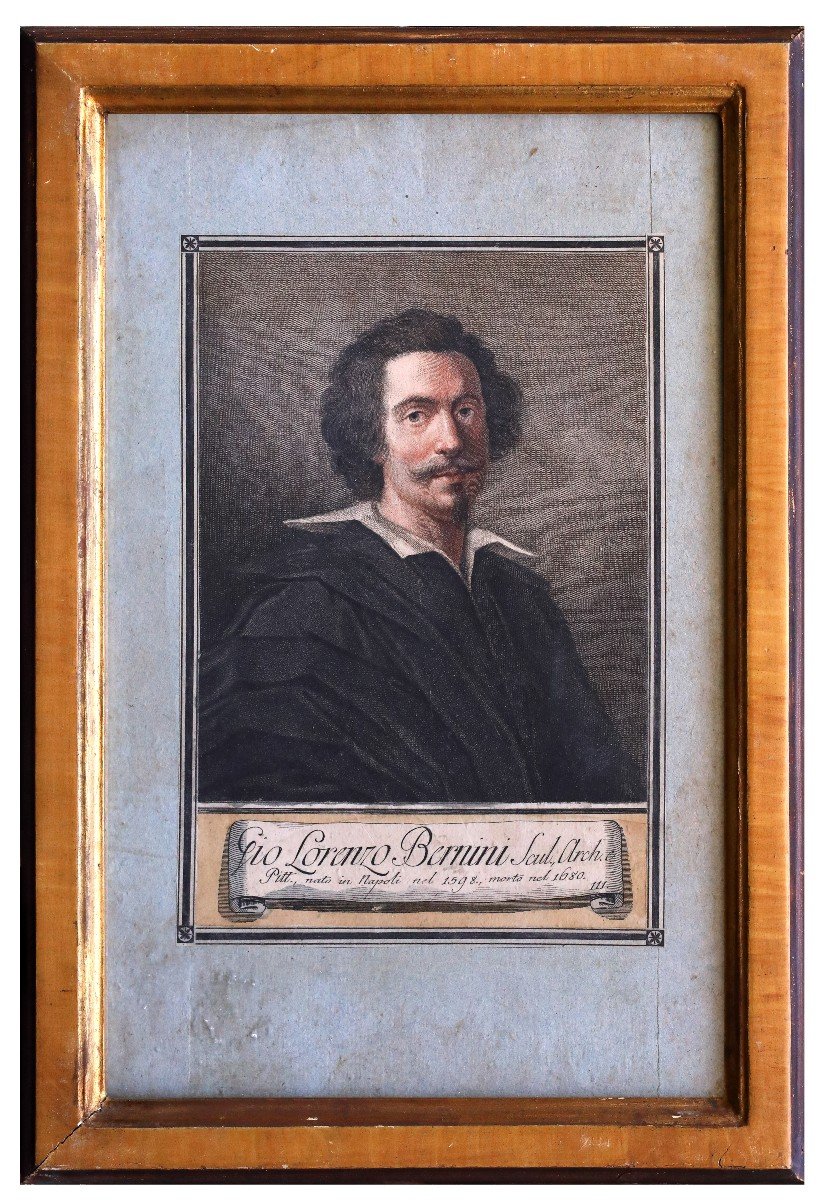 Eight Etchings Of Portraits Of Painters XVIII Century-photo-3