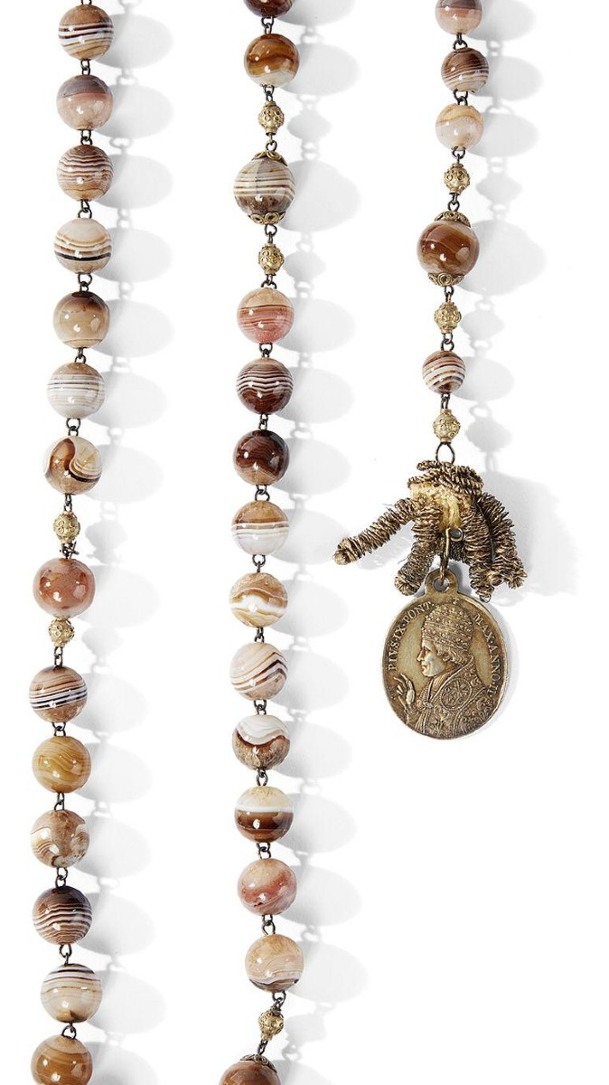 Agathe Rosary Pius IX Mary Christine De Saxe Savoy Turin XIX Century-photo-2