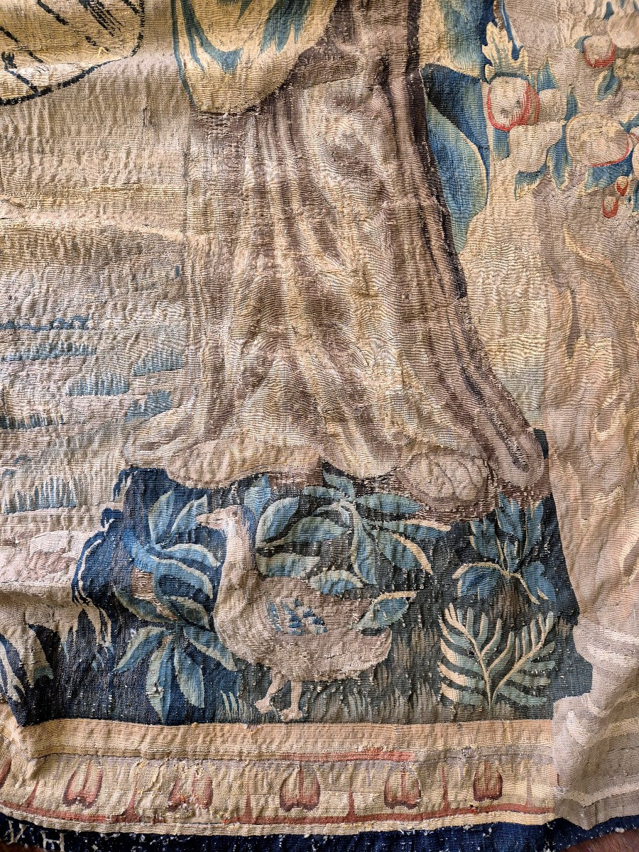 Flemish Heraldic Tapestry XVII Century Spanish Coat Of Arms Burgos-photo-2