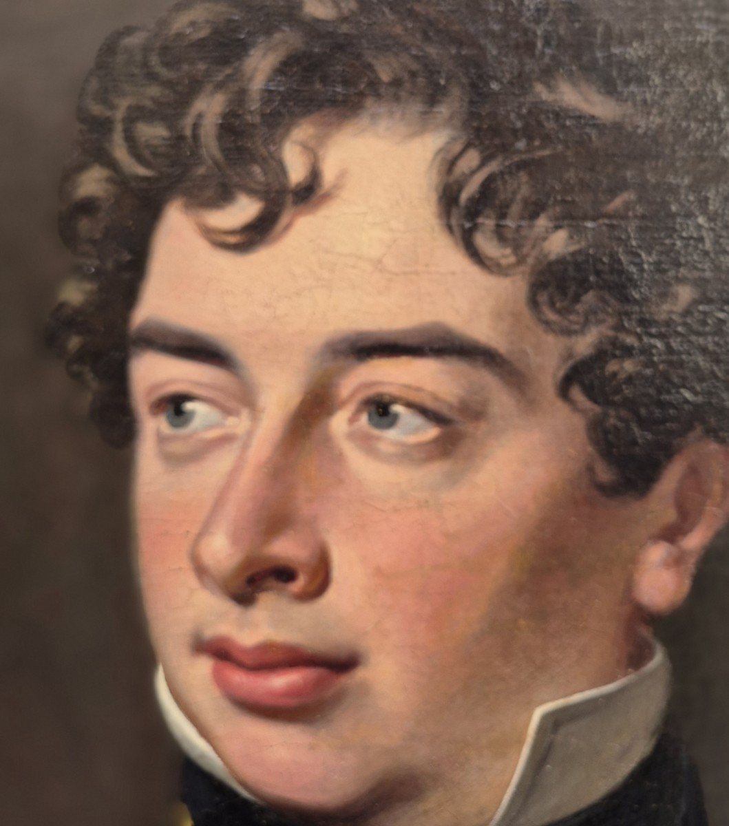 Portrait De Jeune , Tableau , Grande-bretagne XIXème Siècle -photo-3
