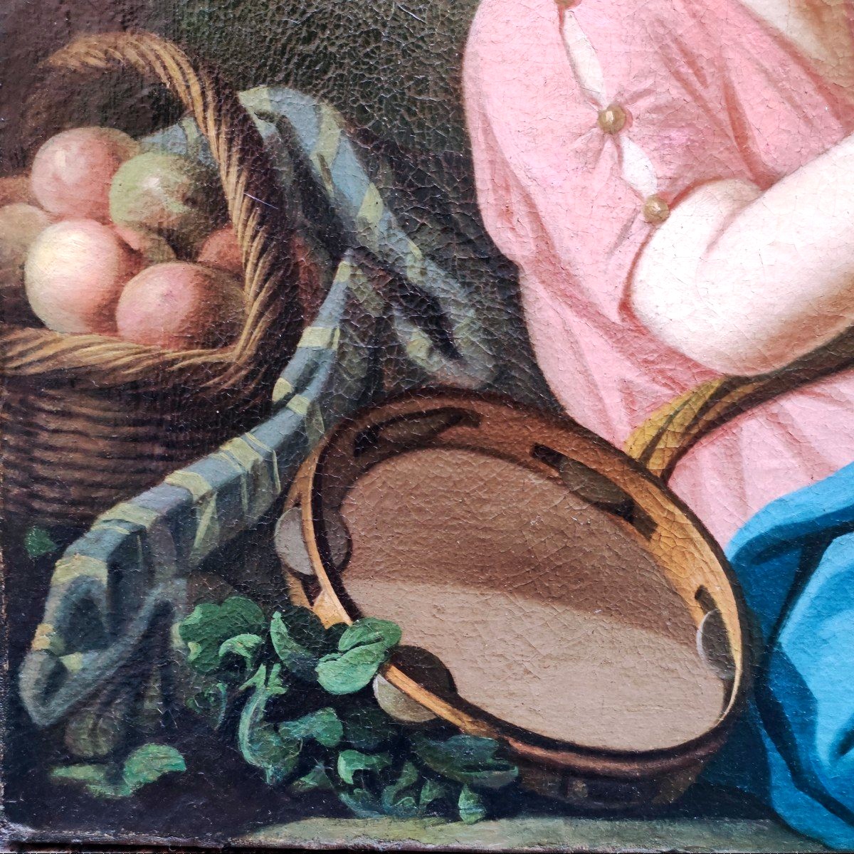 Allégorie De La Musique, Tableau Huile Sur Toile, Italie Fin XVIIIème Siècle  grandtour-photo-3