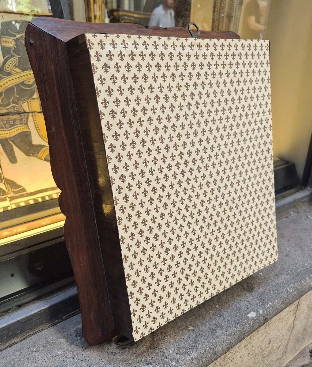 Coffret  Avec Reliques Et Cire De Saint François, Bois , Naples XIXème Siècle -photo-2