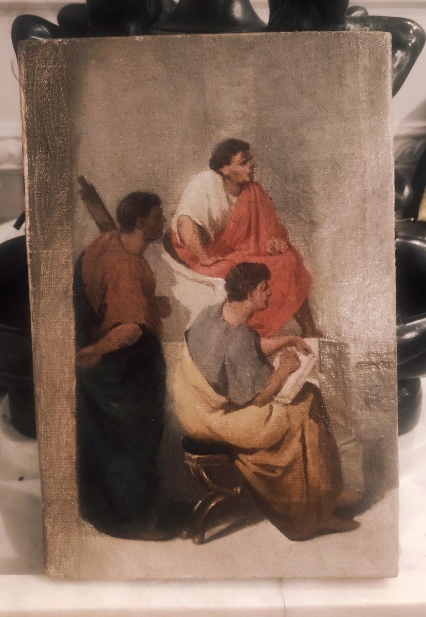 Sénateurs, Tableau , France Ou Italie XIXème Siècle . Grandtour-photo-2