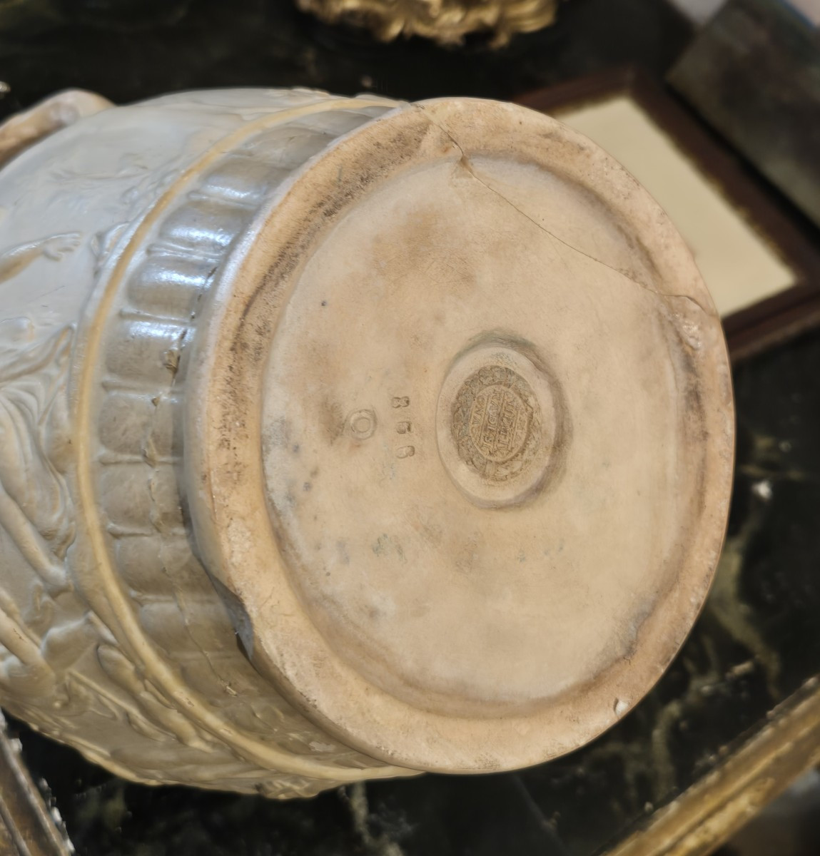 cratère avec danses dionysiaques, terre cuite , Italie XIXème Siècle -photo-3