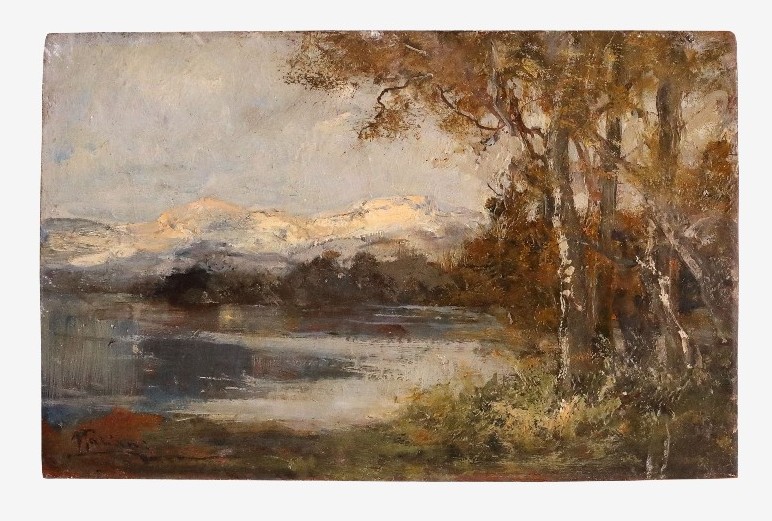 Pair De Paysages, Montecarlo Et Bordighera , Tableaux Par P. Mariani,  Italie   XIXème Siècle  -photo-2