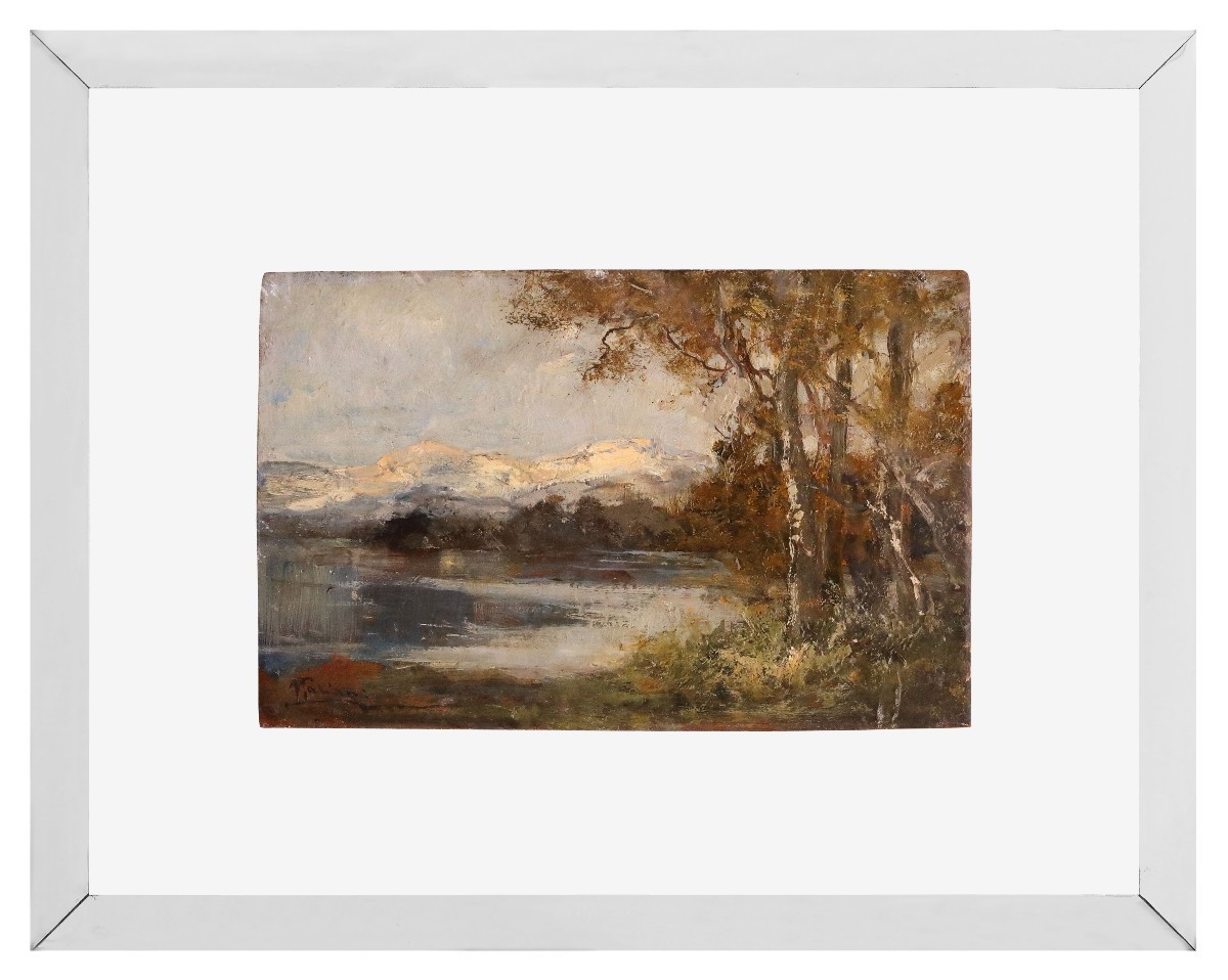 Pair De Paysages, Montecarlo Et Bordighera , Tableaux Par P. Mariani,  Italie   XIXème Siècle  -photo-1