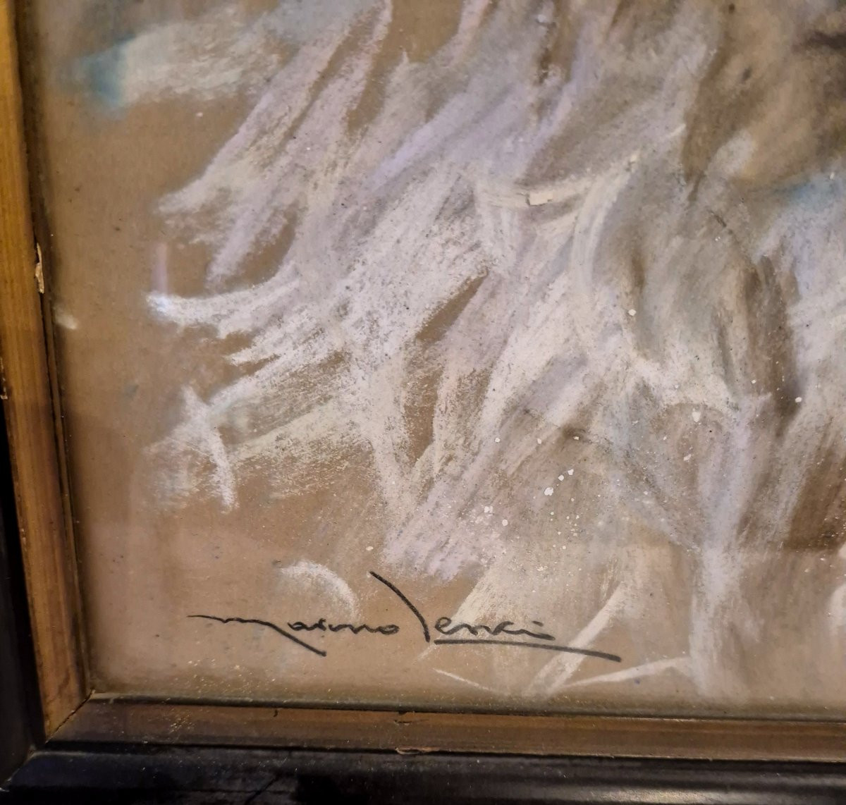 Italian School Portrait Of A Maltese Dog XX Century-photo-2