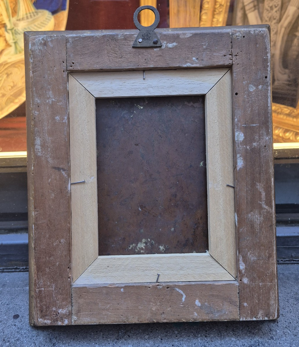 Madonna And Child , Painting Oil On Copper , Venice XVIIth Century , Renaissance -photo-4