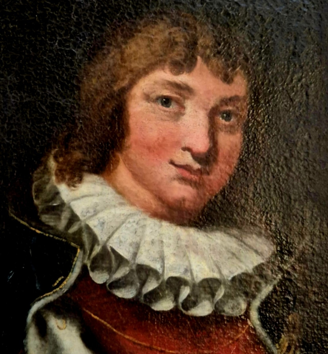 Portrait Of A Young Man, Painting , Milan Italy XVIIth Century -photo-3