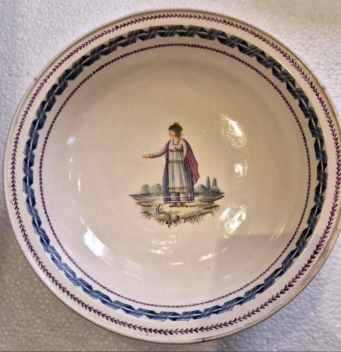 Four Fayence Bowls Naples Migliuolo Giustiniani Manufacture XIX Century-photo-1