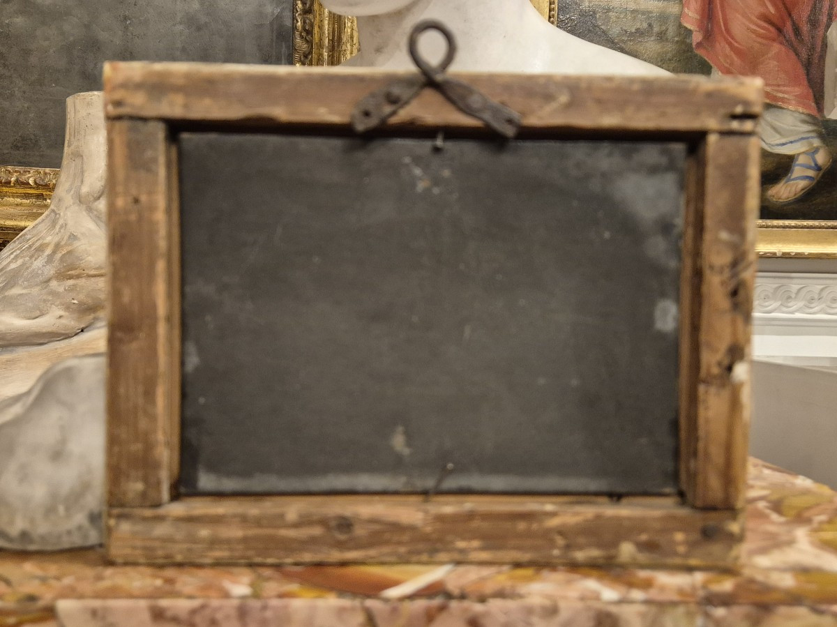 The Entrance To The Venetian Arsenal, Painting Venetian School, Italy XIXth Century-photo-3