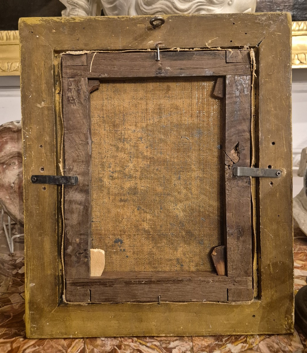 portrait du pape Pie IX, Tableau Rome XIXème Siècle Grand tour-photo-3