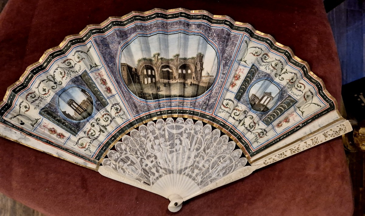 Grand Tour Fan Rome Basilica Of Maxentius XVIII Century