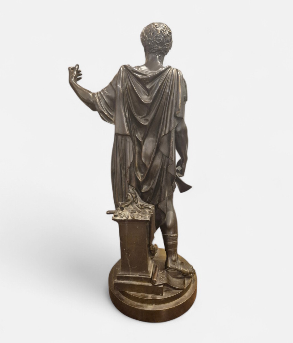 Jules César, Sculpture , Italie XiXème siècle Grand tour-photo-2