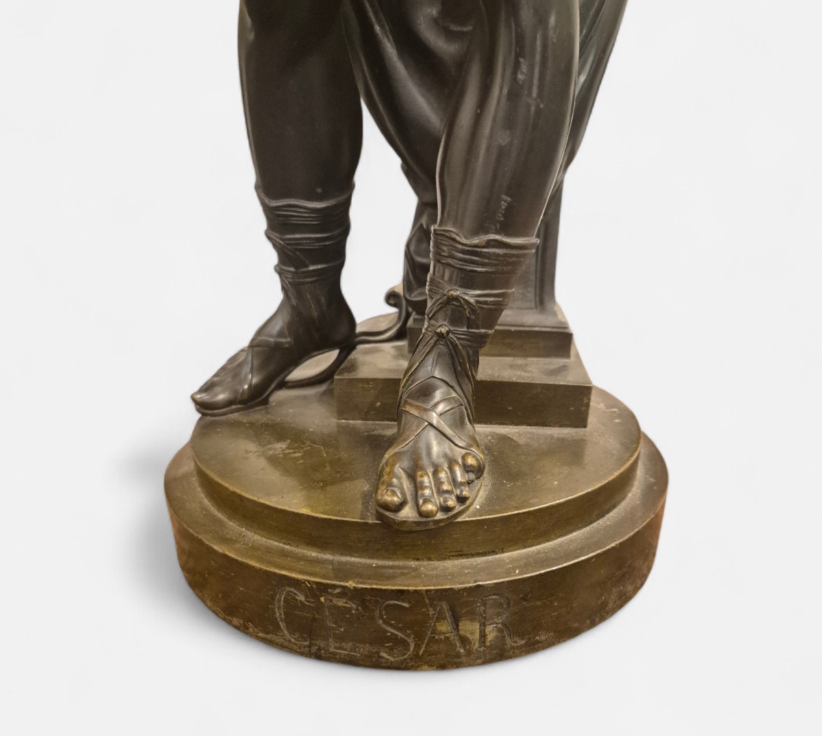 Jules César, Sculpture , Italie XiXème siècle Grand tour-photo-4