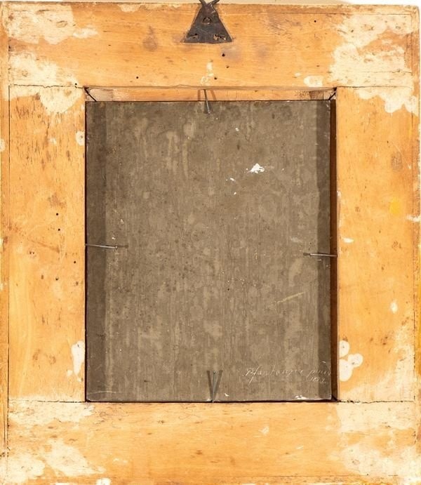 Self Portrait With The Hills Of Florence, Paint By F Pnahuser Florence XIXth Century Grandtour-photo-4