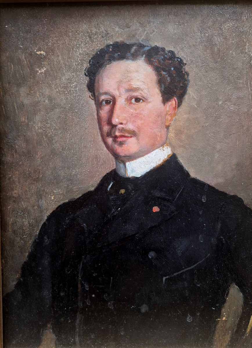 Portrait Of A Man, Painting, Italy XIXth Century -photo-3