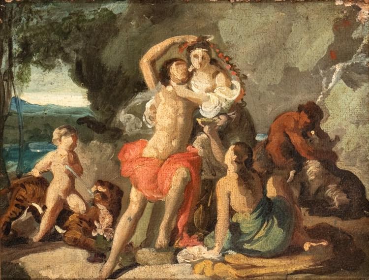 Mithological Scene, Painting Italy XIXth Century-photo-2