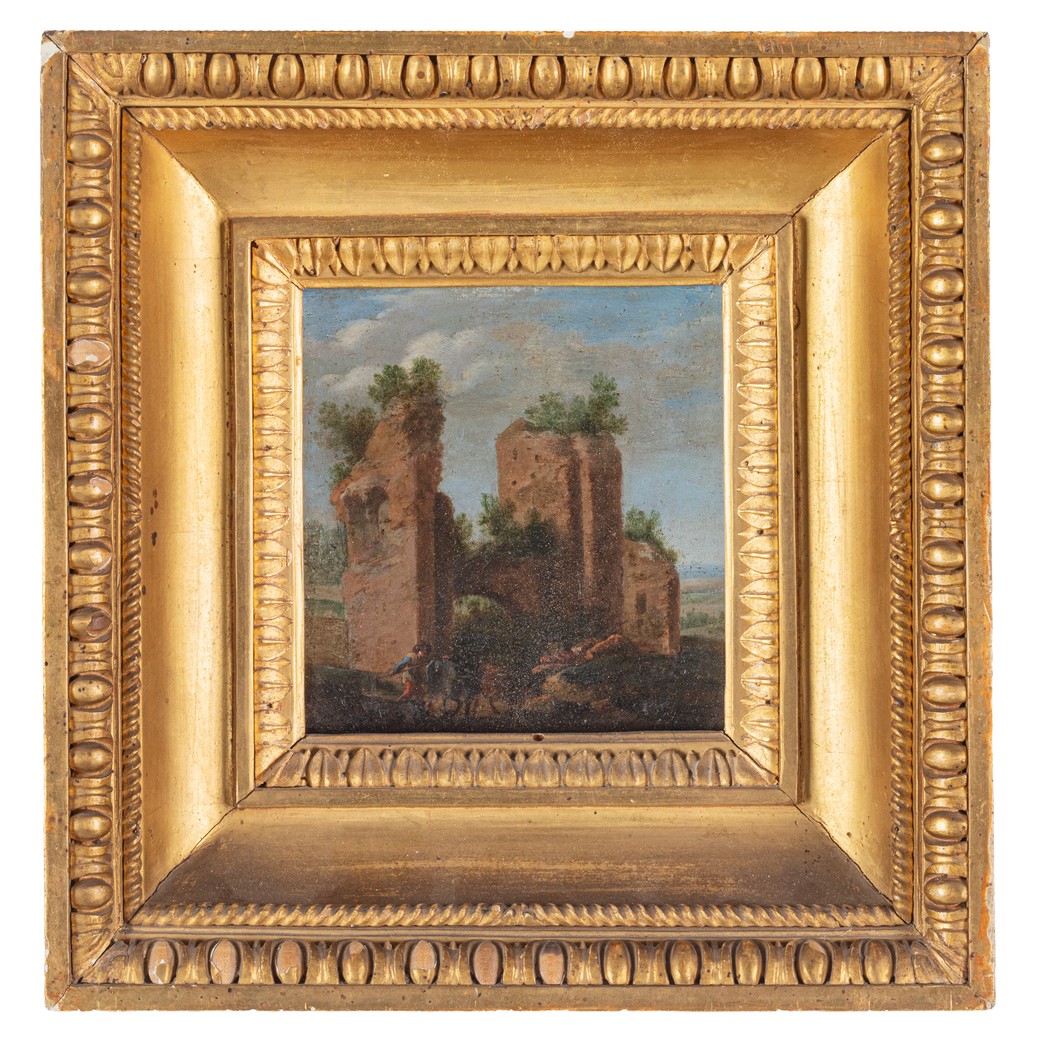  Paysage avec les trophées de Mario, Tableau, par Willem Van Nieulandt II, Flanders XVIIe S.