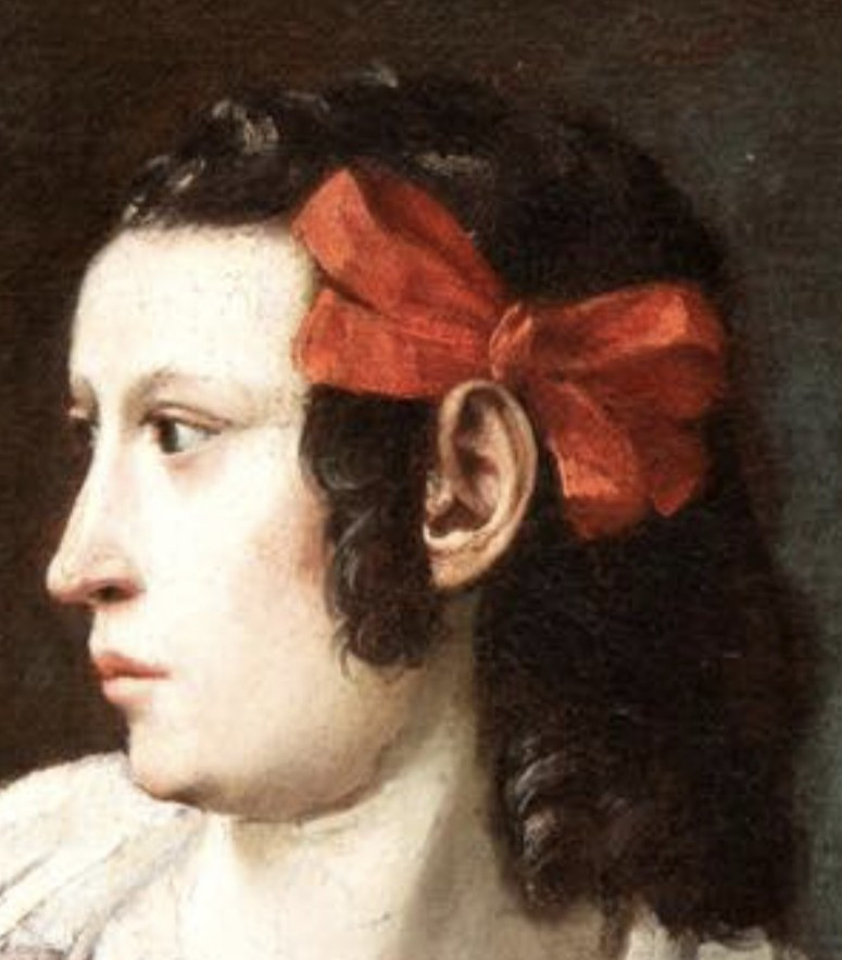 portrait d'une femme avec des fleurs, Tableau , Italie XVIIème Siècle -photo-3