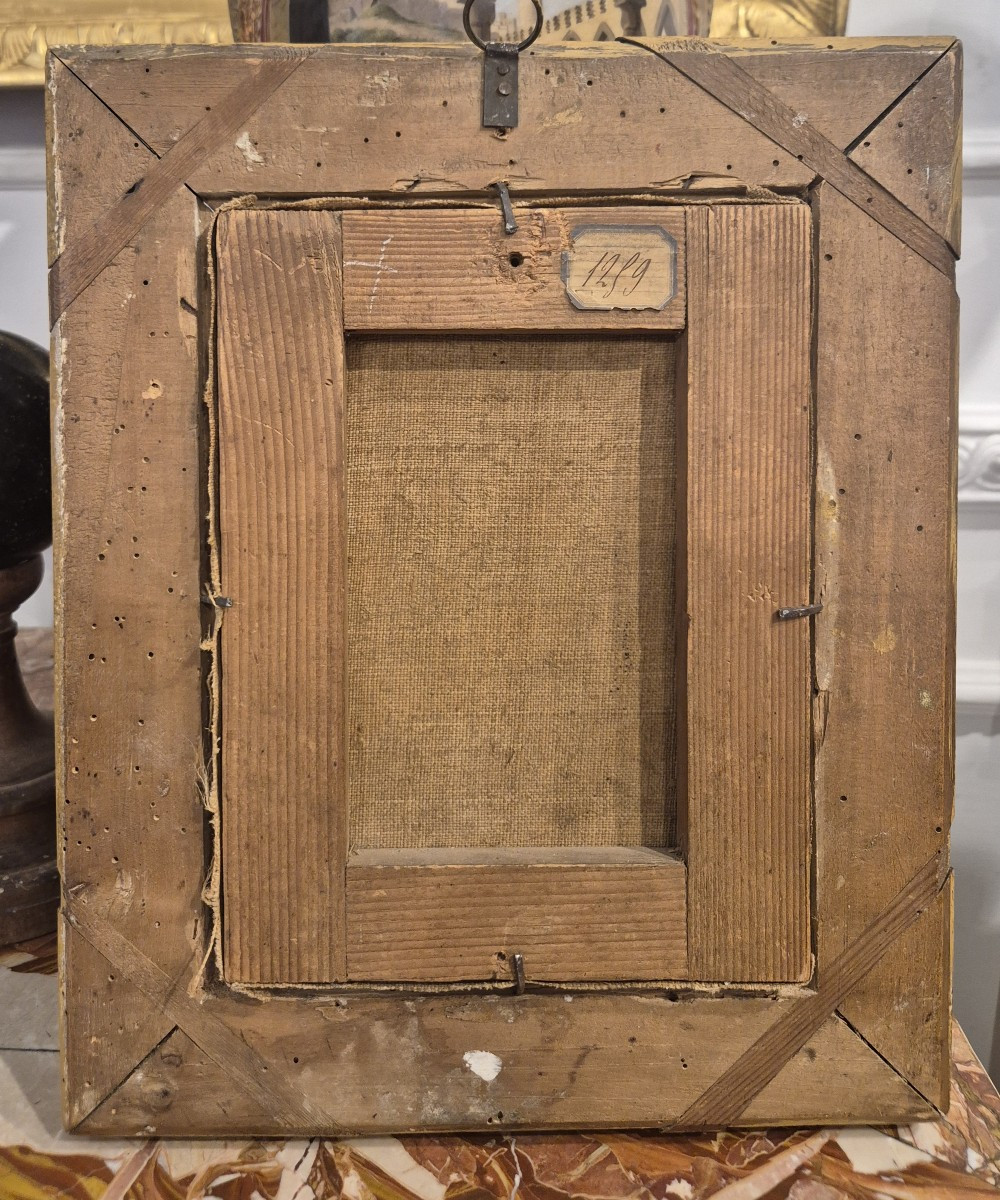 portrait d'un homme, Tableau parJ.B wicar , France italie XIXe Sièclè-photo-3