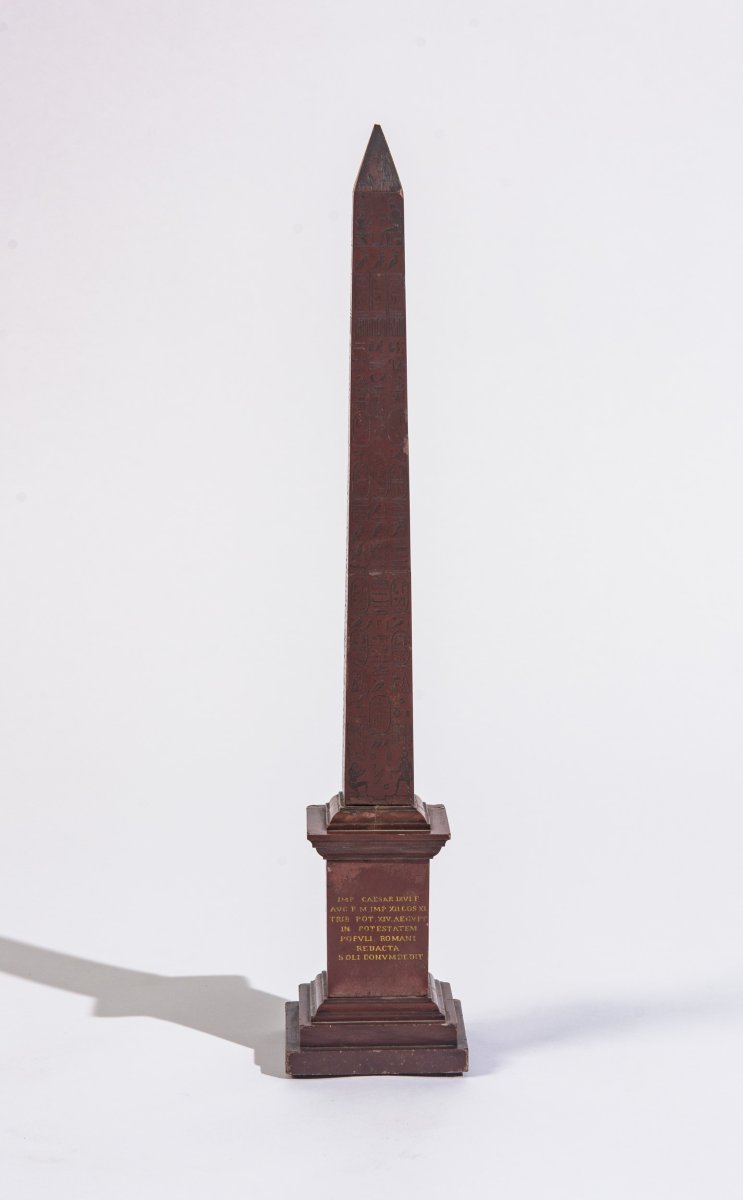 Lateran Obelisk, Rosso Antico Marble, Rome, Early 19th Century, Grand Tour 