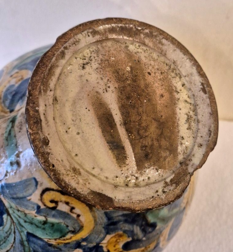 18th-century Majolica Jar From Caltagirone, Sicily-photo-3