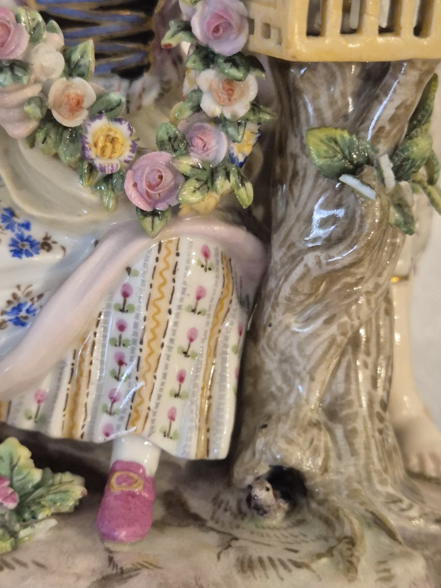 Quatres Saisons porcelaine Meissen debut XXéme siécle-photo-1